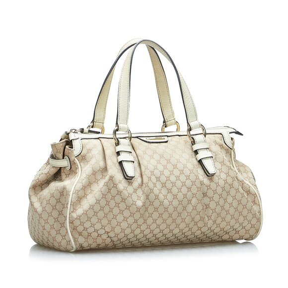 Celine Macadam Tote Handbag in Brown Canvas Leather Ladies - Picture 2 of 11